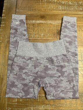 Gymshark Purple Camo Seamless Leggings